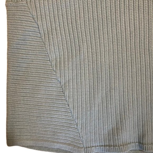 J. Jill Cable Knit Pullover Cotton Blend Sweater Light Teal Boat Neck, sz Large - Picture 6 of 9